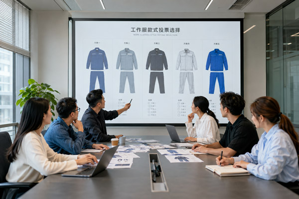 定制工作服的款式怎么選